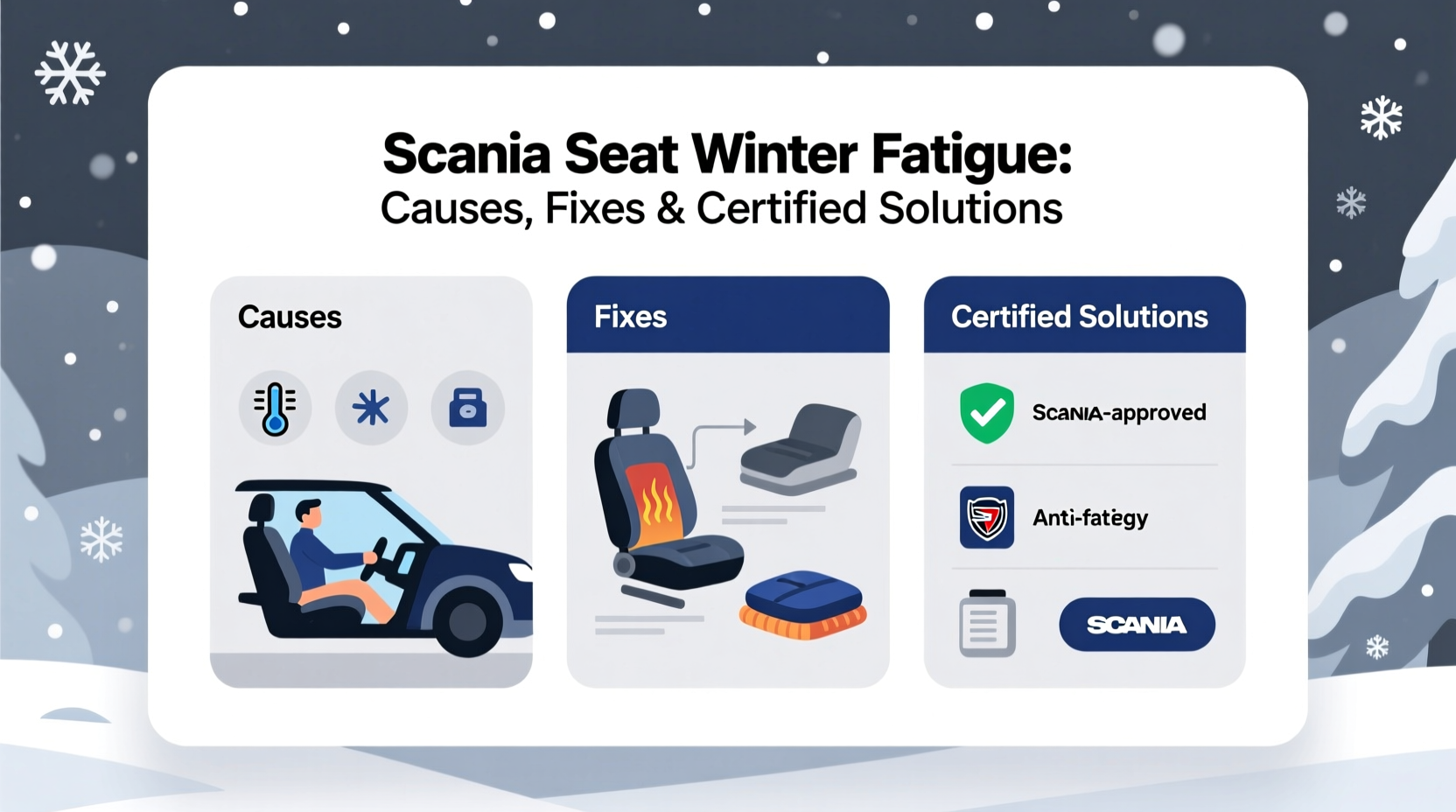 scania seat winter fatigue