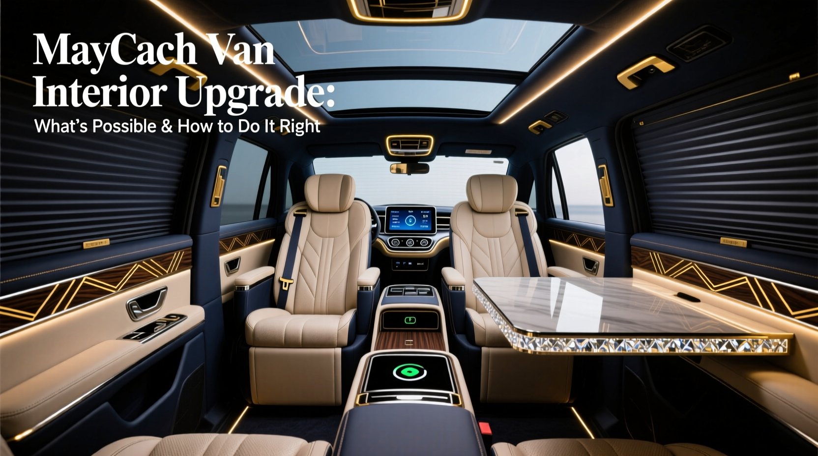 maybach van interior upgrade