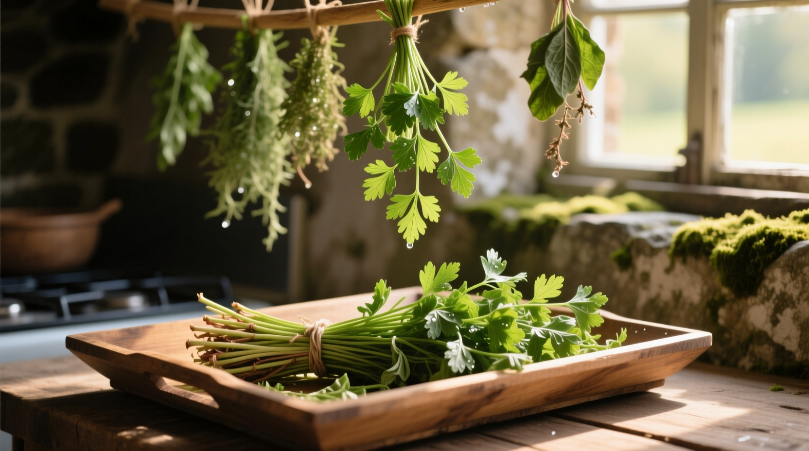 drying herbs parsley