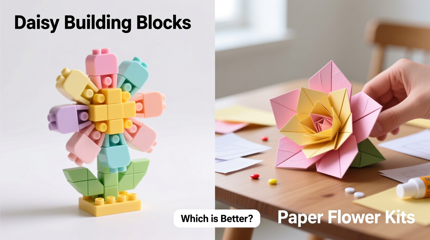 daisy building blocks are trendingbut are they really better than paper flower kits
