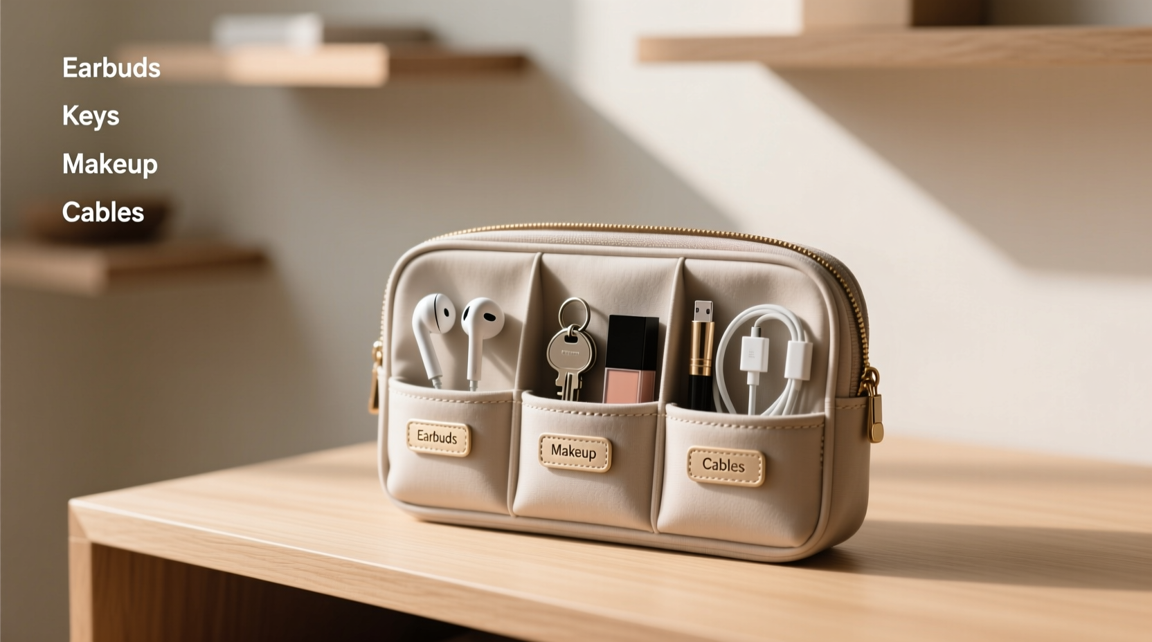 maximize space and style expert strategies to organize small items using a mini pu pouch