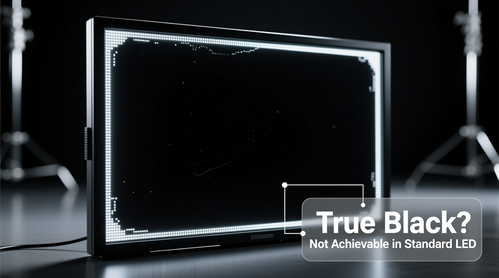 why cant leds show true black understanding display limitations