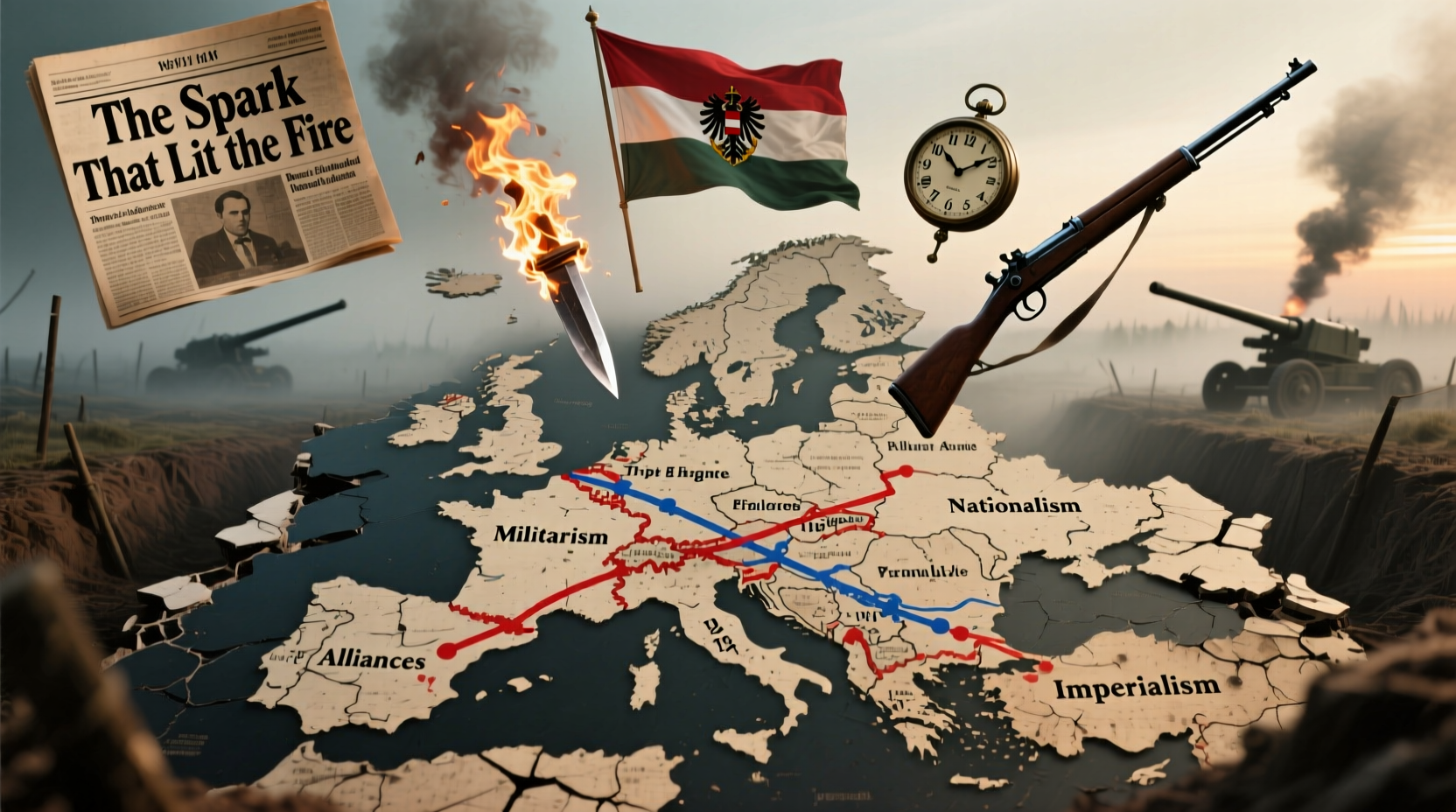 why was world war 1 fought causes contributing factors 2