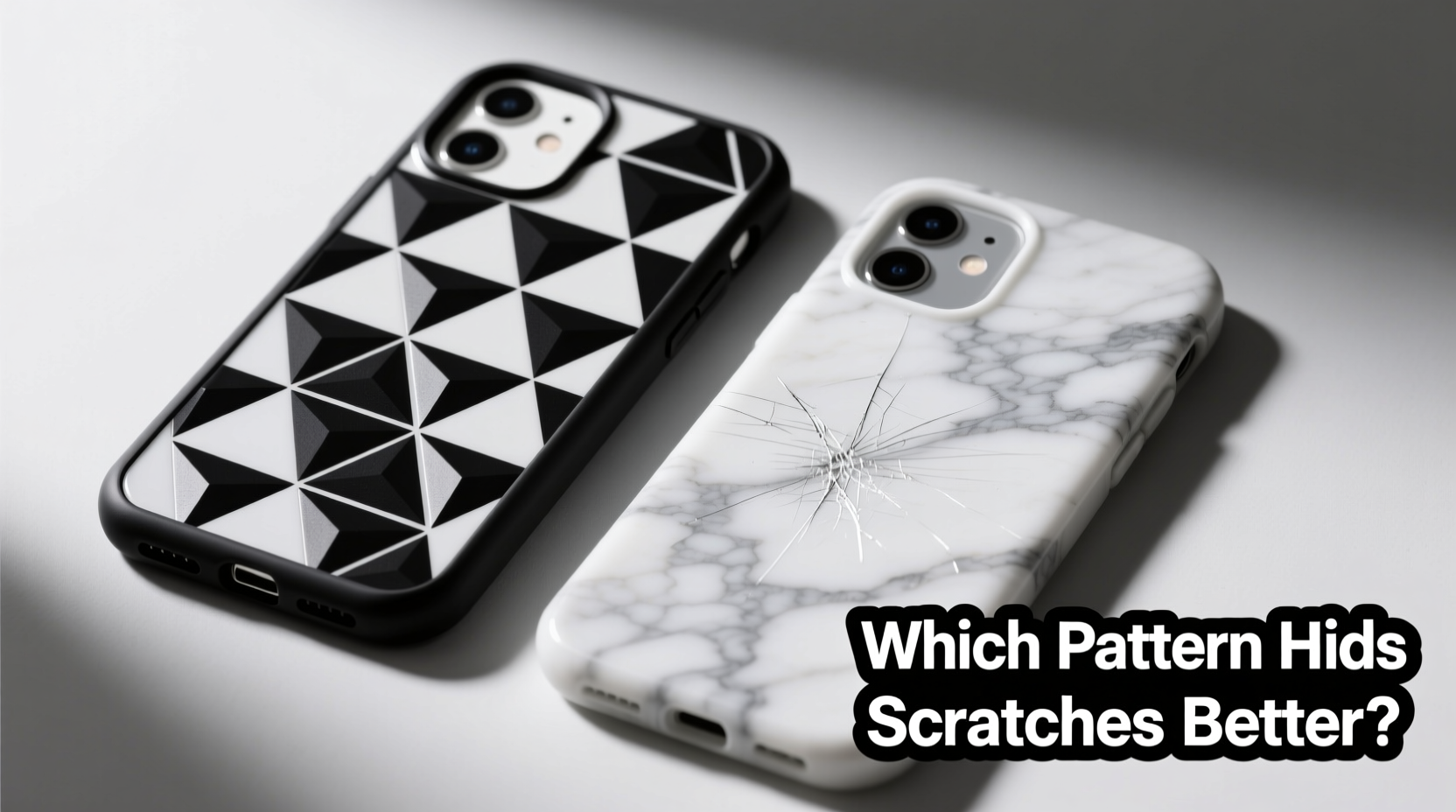triangle vs marble iphone cases which pattern hides scratches better