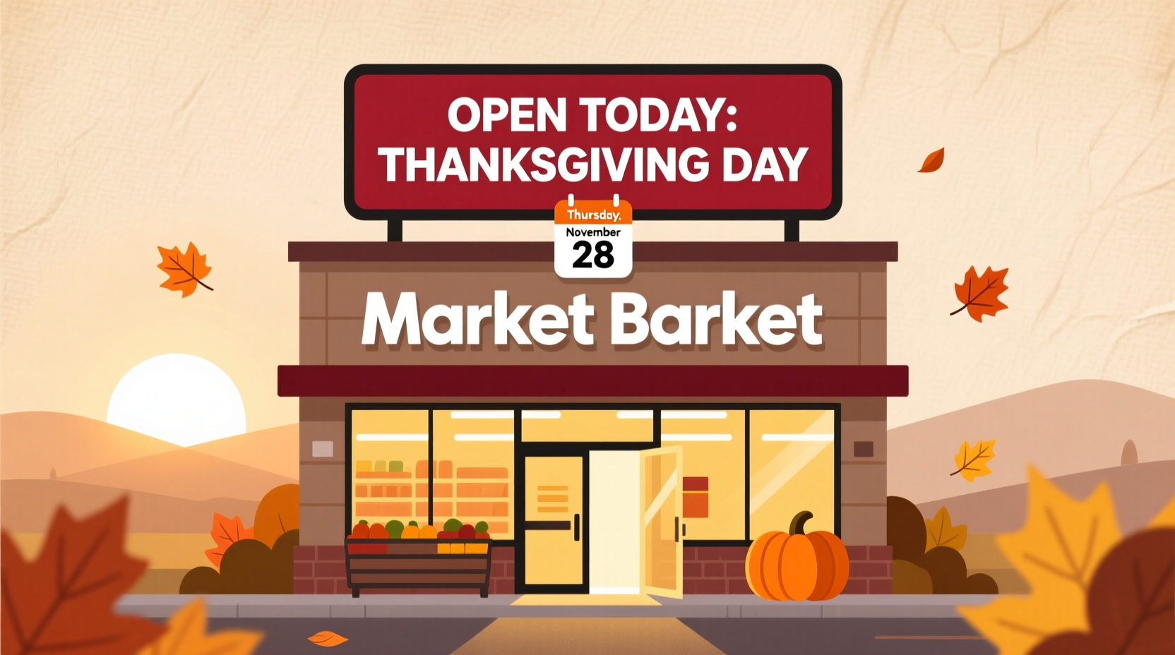 is market basket open on thanksgiving day