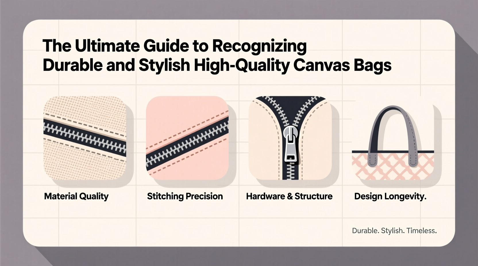 the ultimate guide to recognizing durable and stylish high quality canvas bags