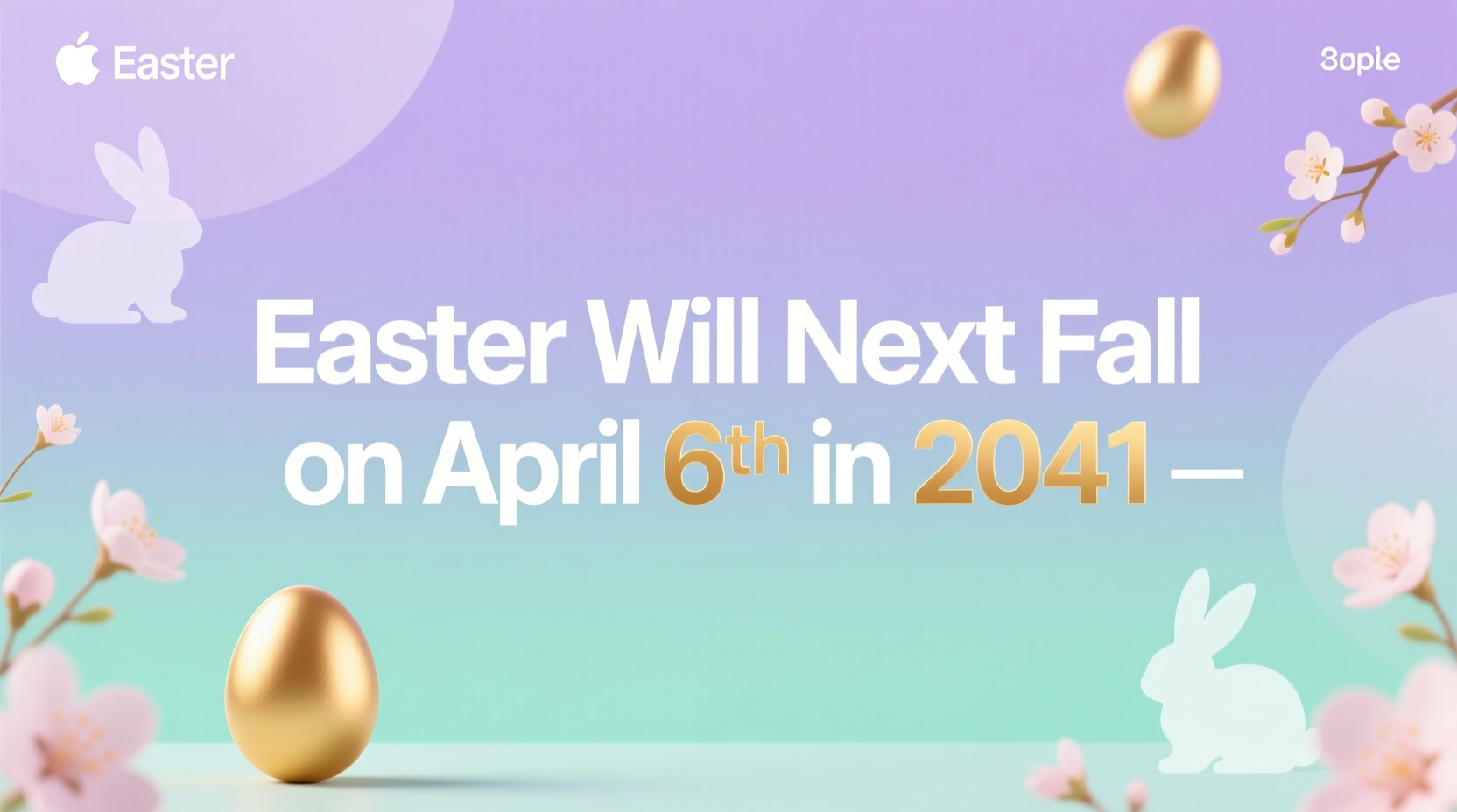 when will easter be on april 6th again