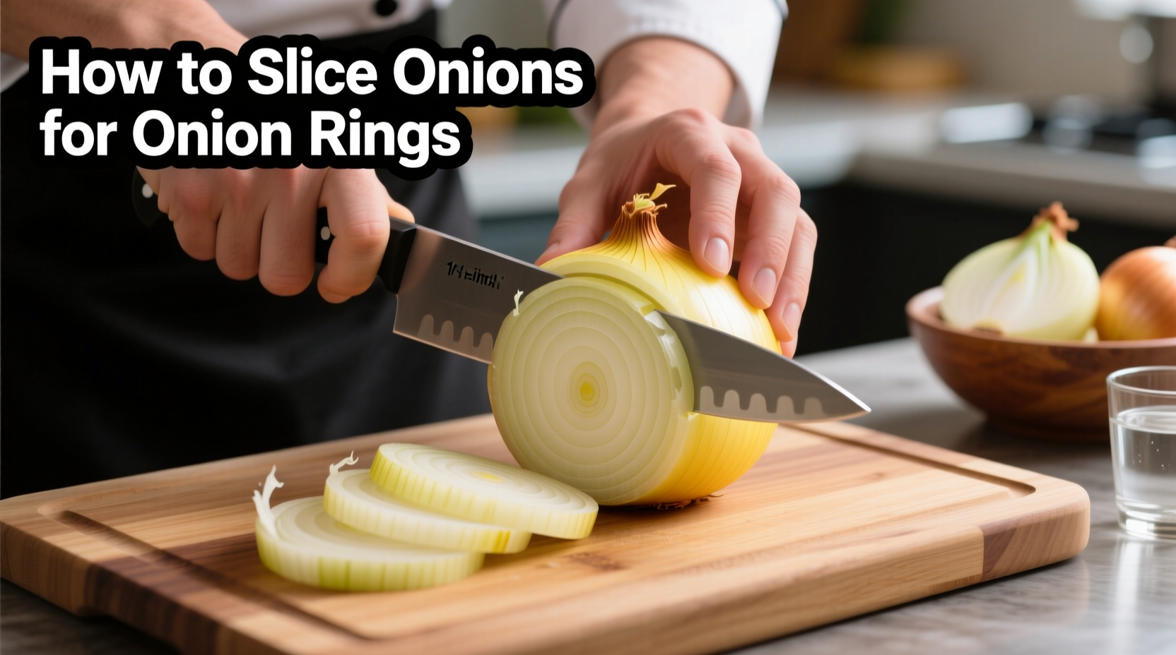 how to slice onions for onion rings