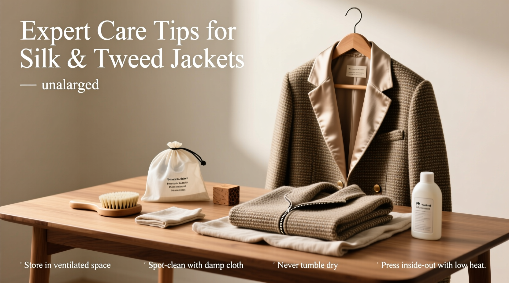 expert tips for maintaining and caring for silk and tweed jackets at home