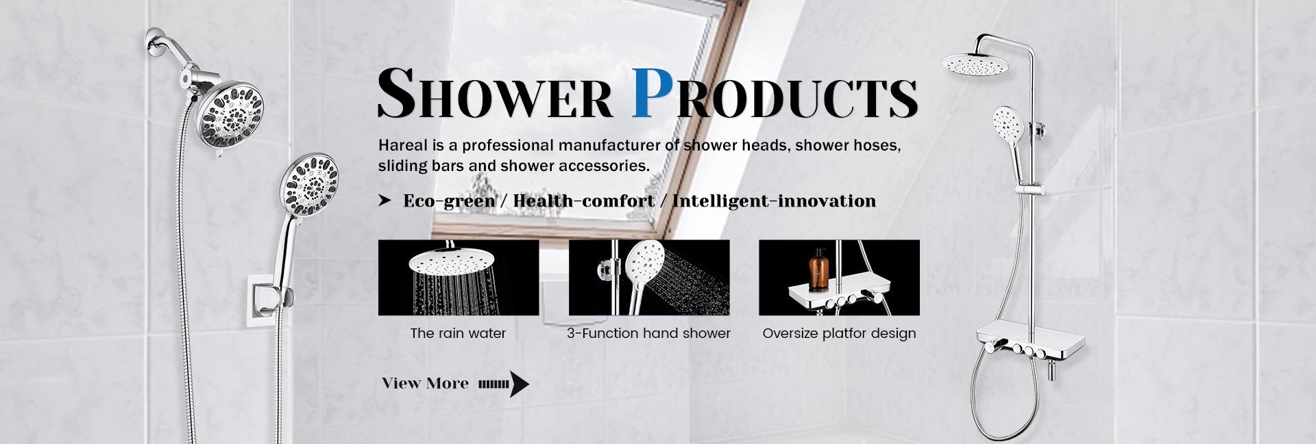 Xiamen Hareal Showers Co., Ltd. Hand Shower, Sliding bar set