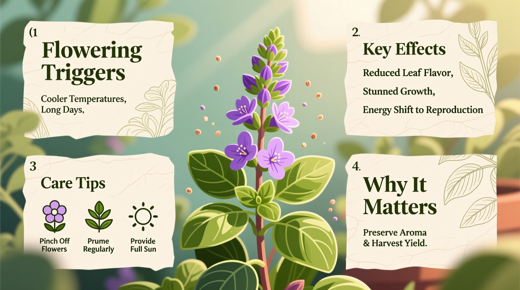 What Happens When Basil Flowers? Key Effects & Care Tips