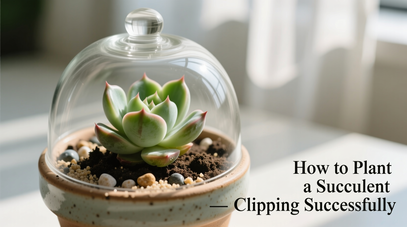 how to plant a succulent clipping