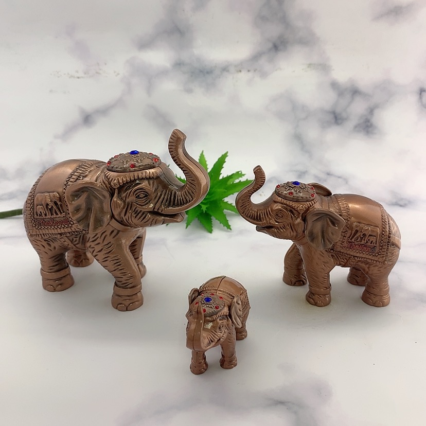 タイランド土産 ミニ3D象型メタルクラフトカスタム像