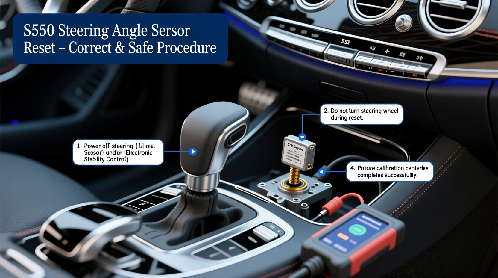 s550 steering sensor reset