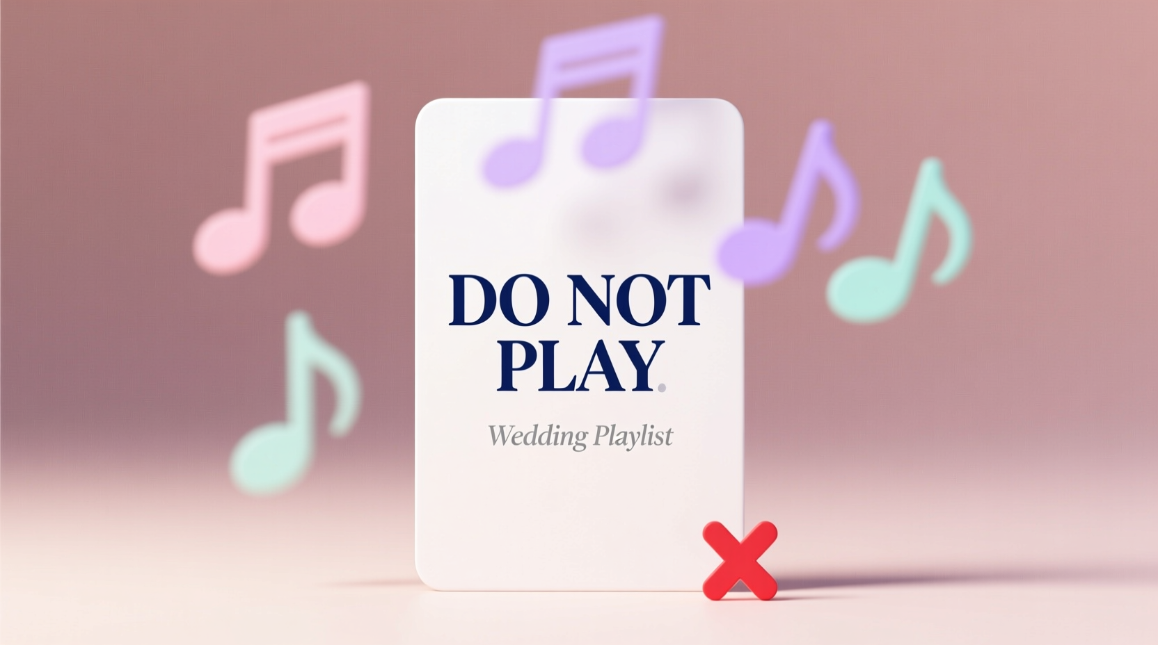 do not play list for wedding