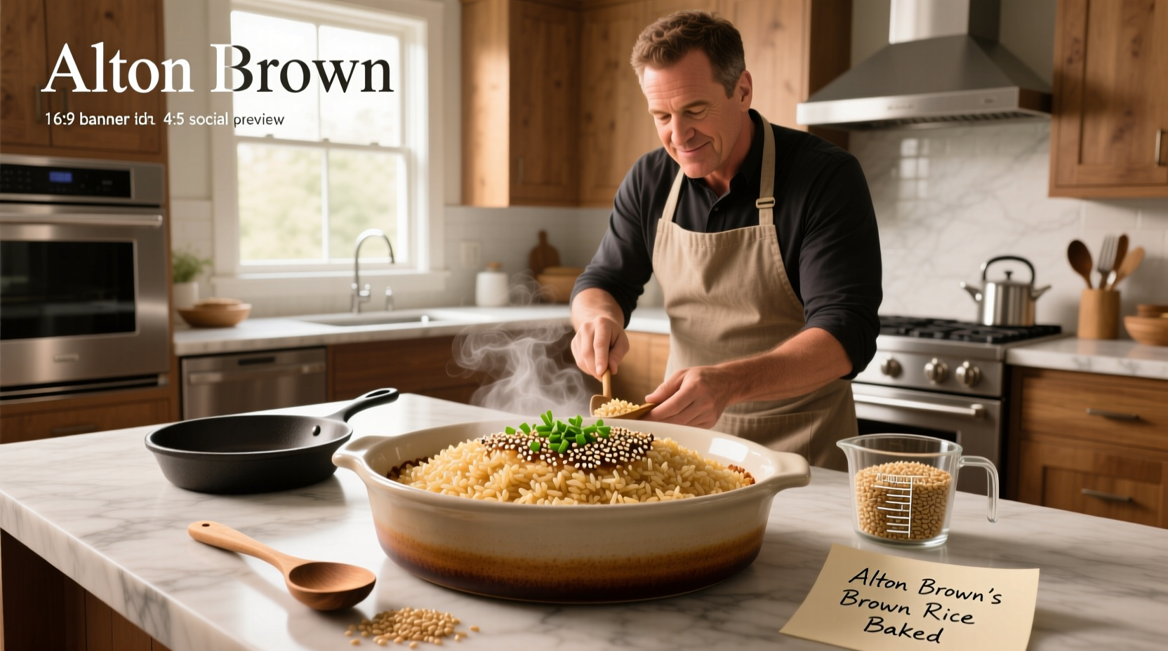 alton brown baked brown rice guide