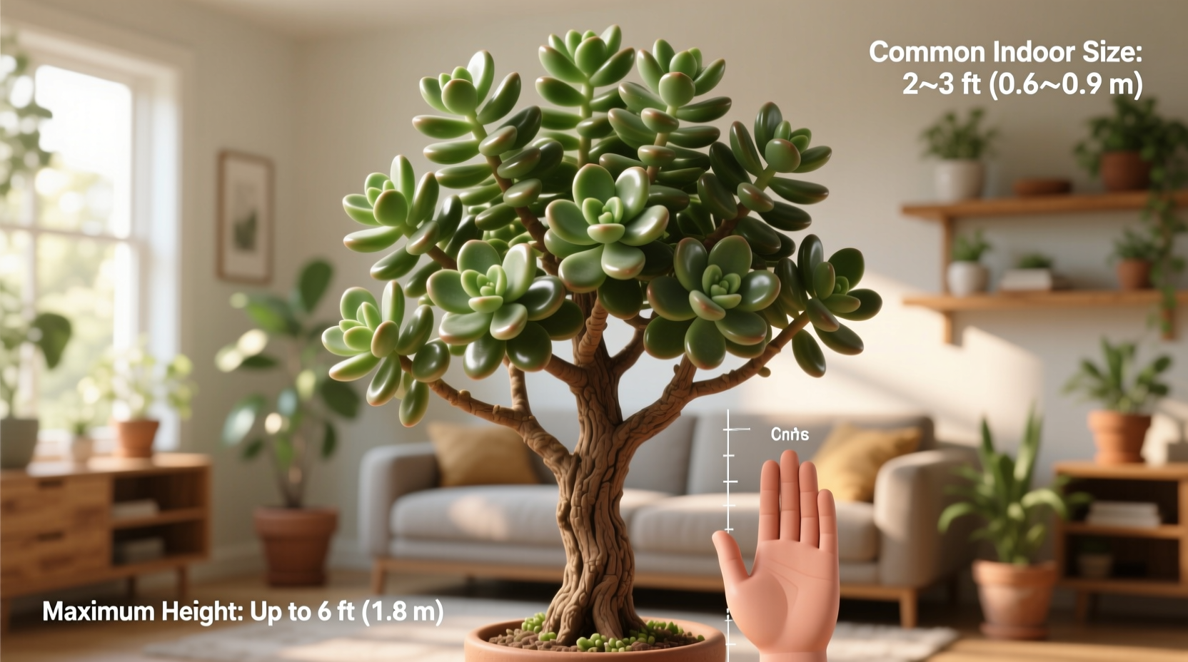 how big does jade plant get