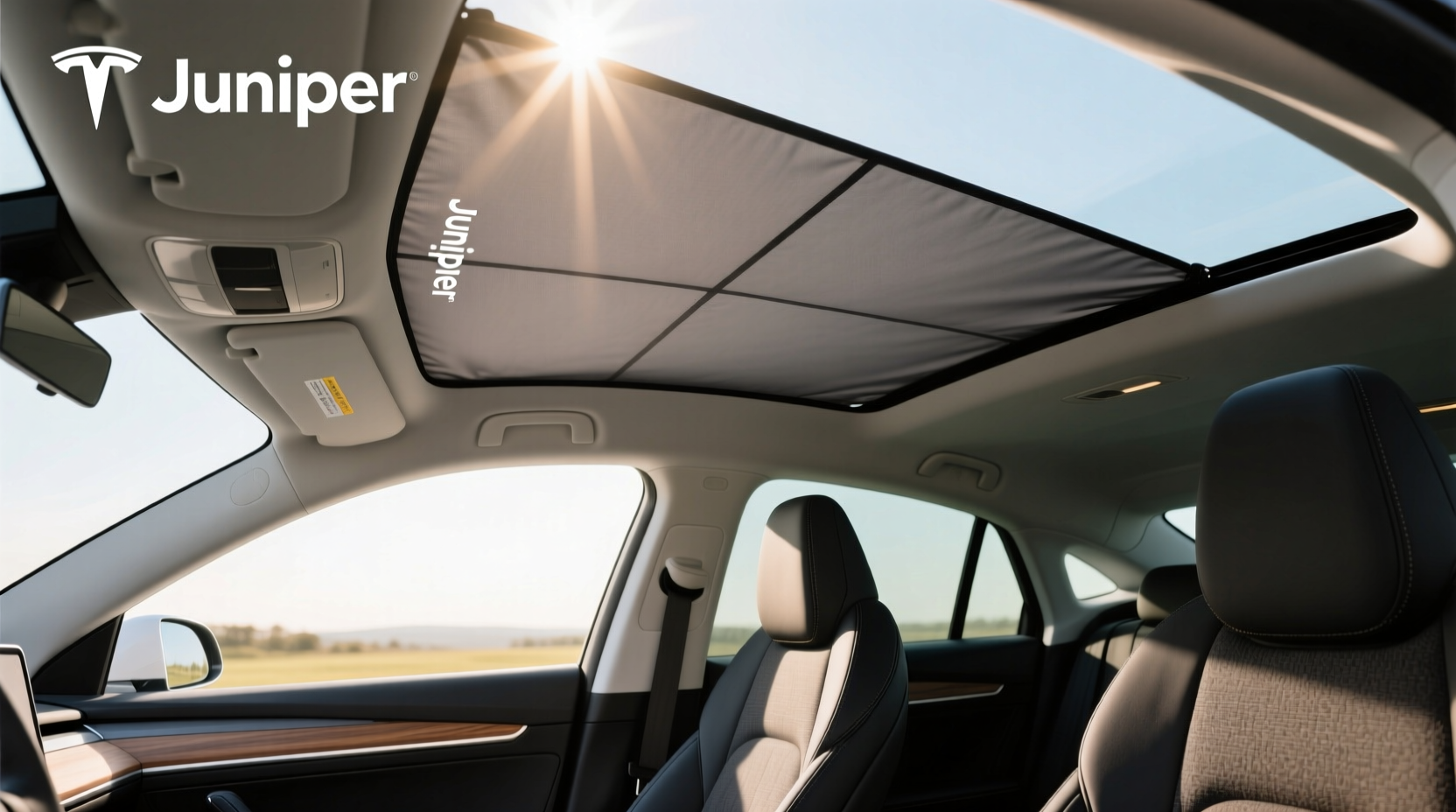 model y juniper sunshade uv heat