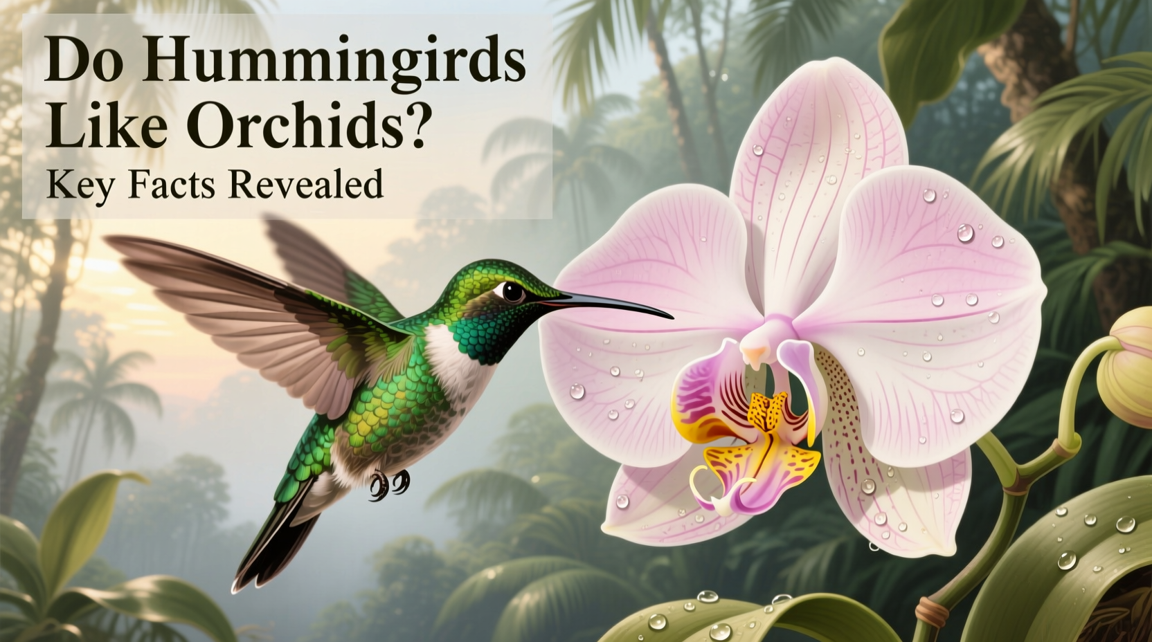 do hummingbirds like orchids