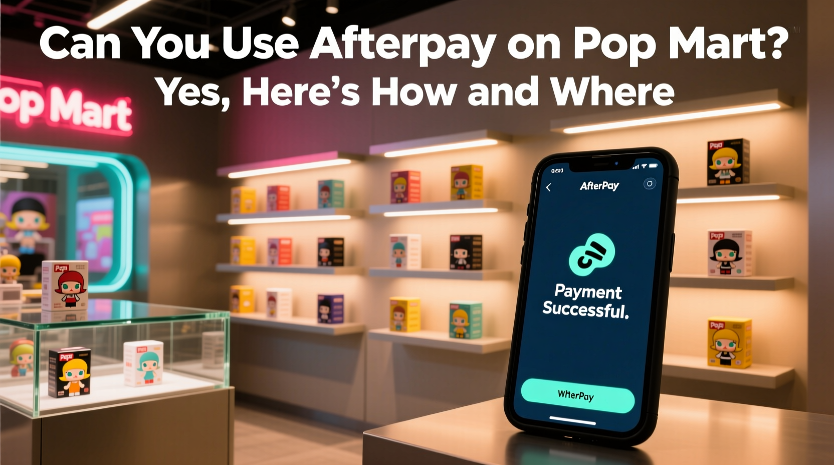 can you use afterpay on pop mart