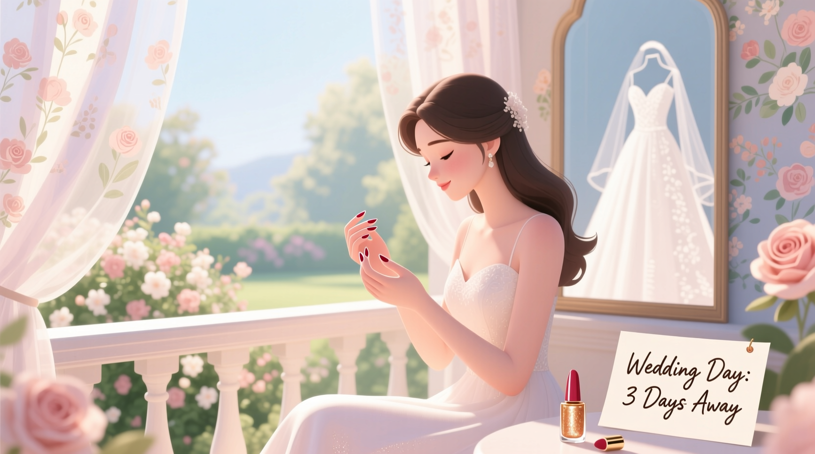 when to get nails done before wedding