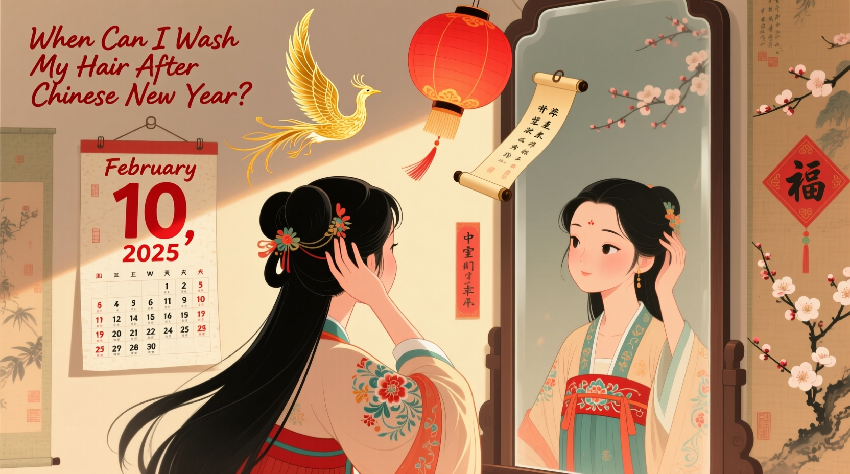 when can i wash my hair after chinese new year