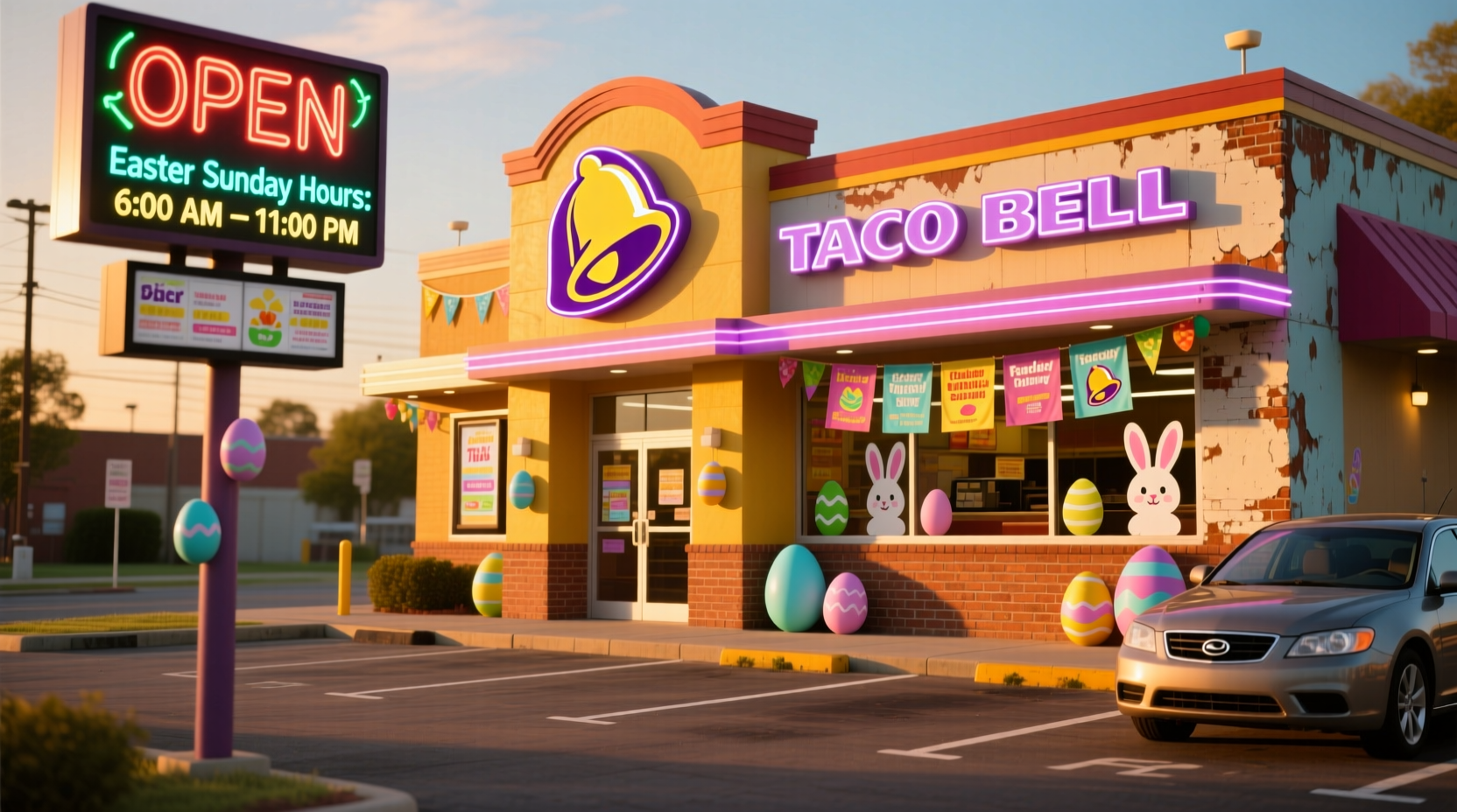 is taco bell open on easter sunday
