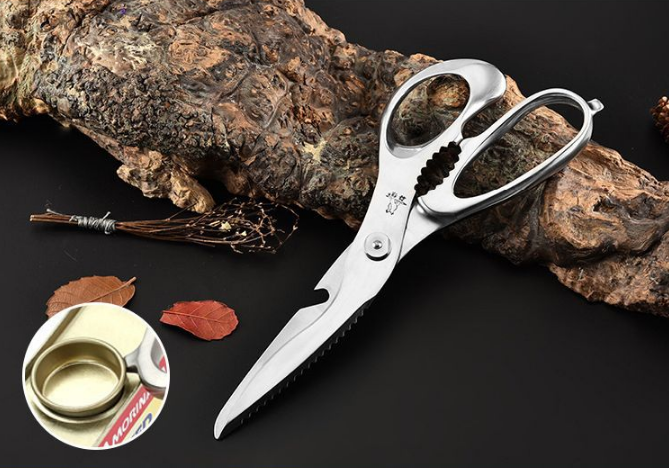 Customized Multifunctional Wooden Kitchen Scissors Kitchen Tools & Gadgets Heavy Duty Kitchen Scissors