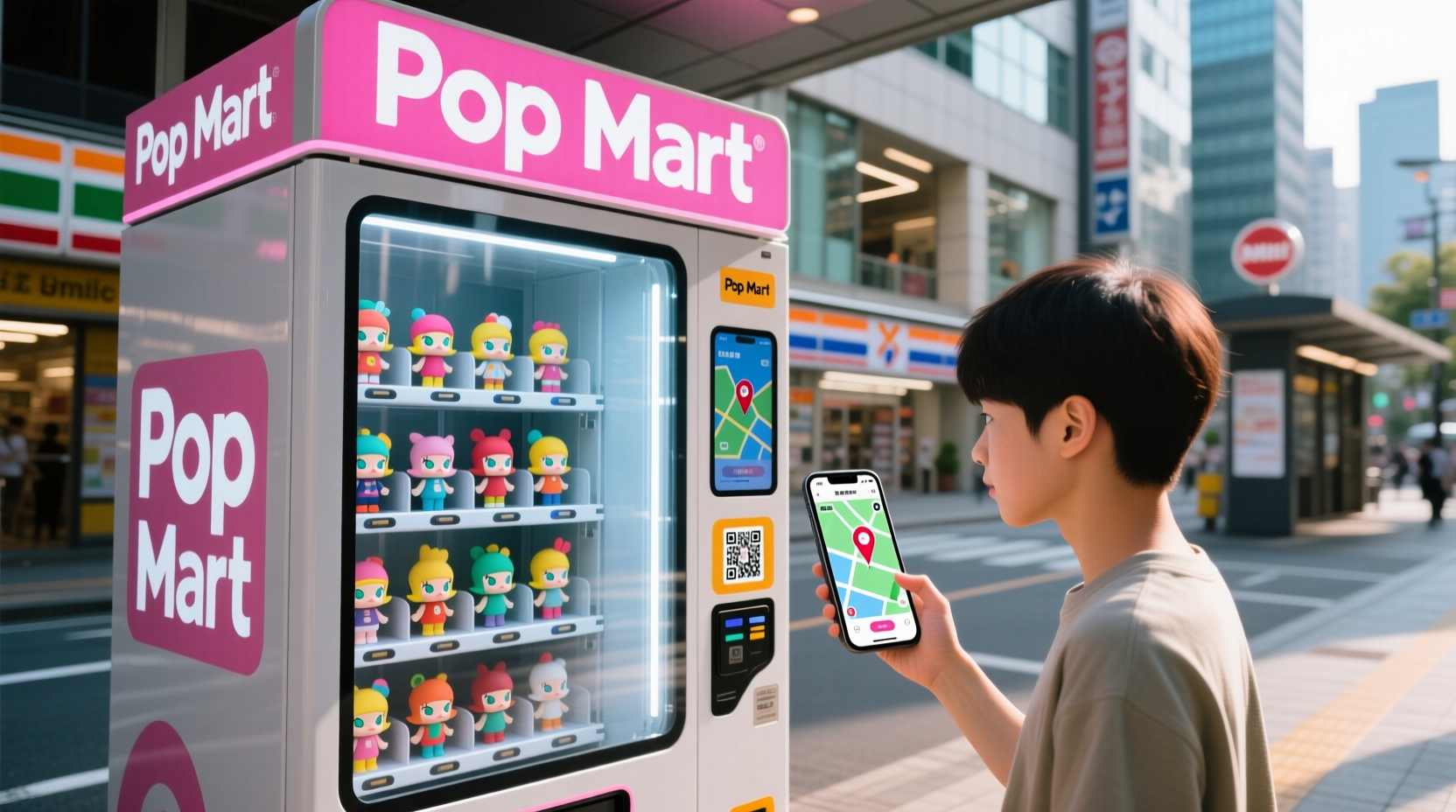 how to find pop mart vending machine