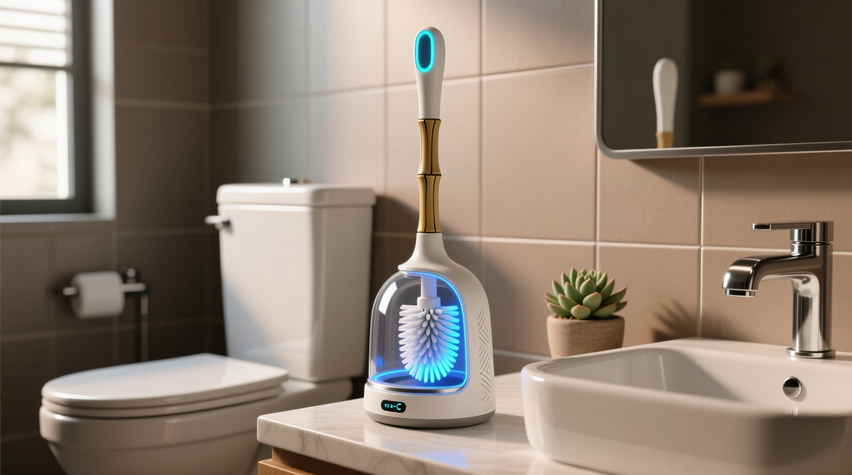 diy self disinfecting toilet brush