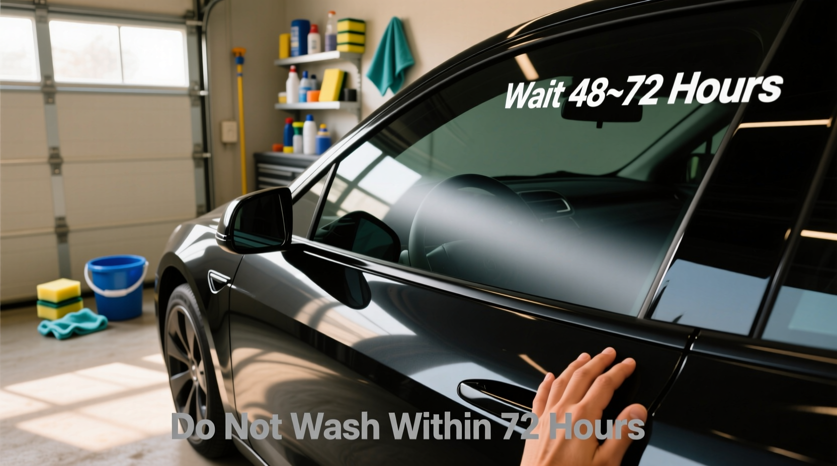 can you wash your car after getting windows tinted