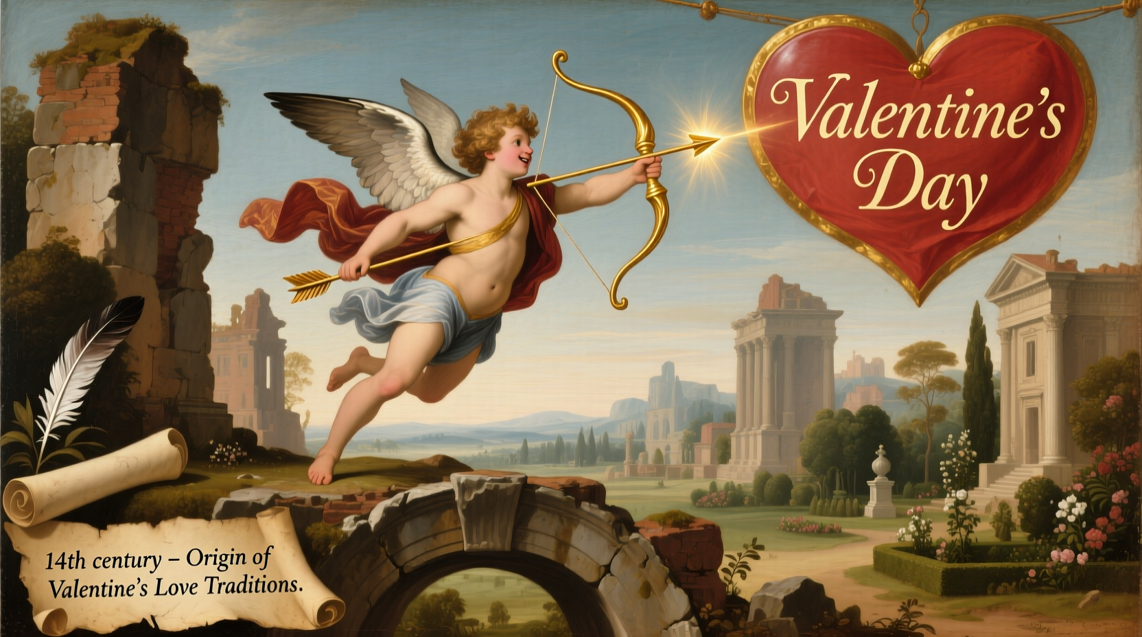 when did cupid become associated with valentines day