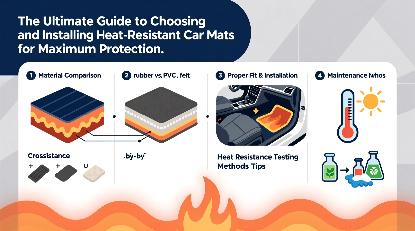 the ultimate guide to choosing and installing heat resistant car mats for maximum protection