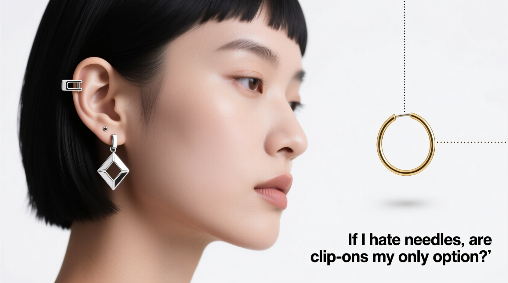 clip on vs pierced earrings if i hate needles are clip ons my only option