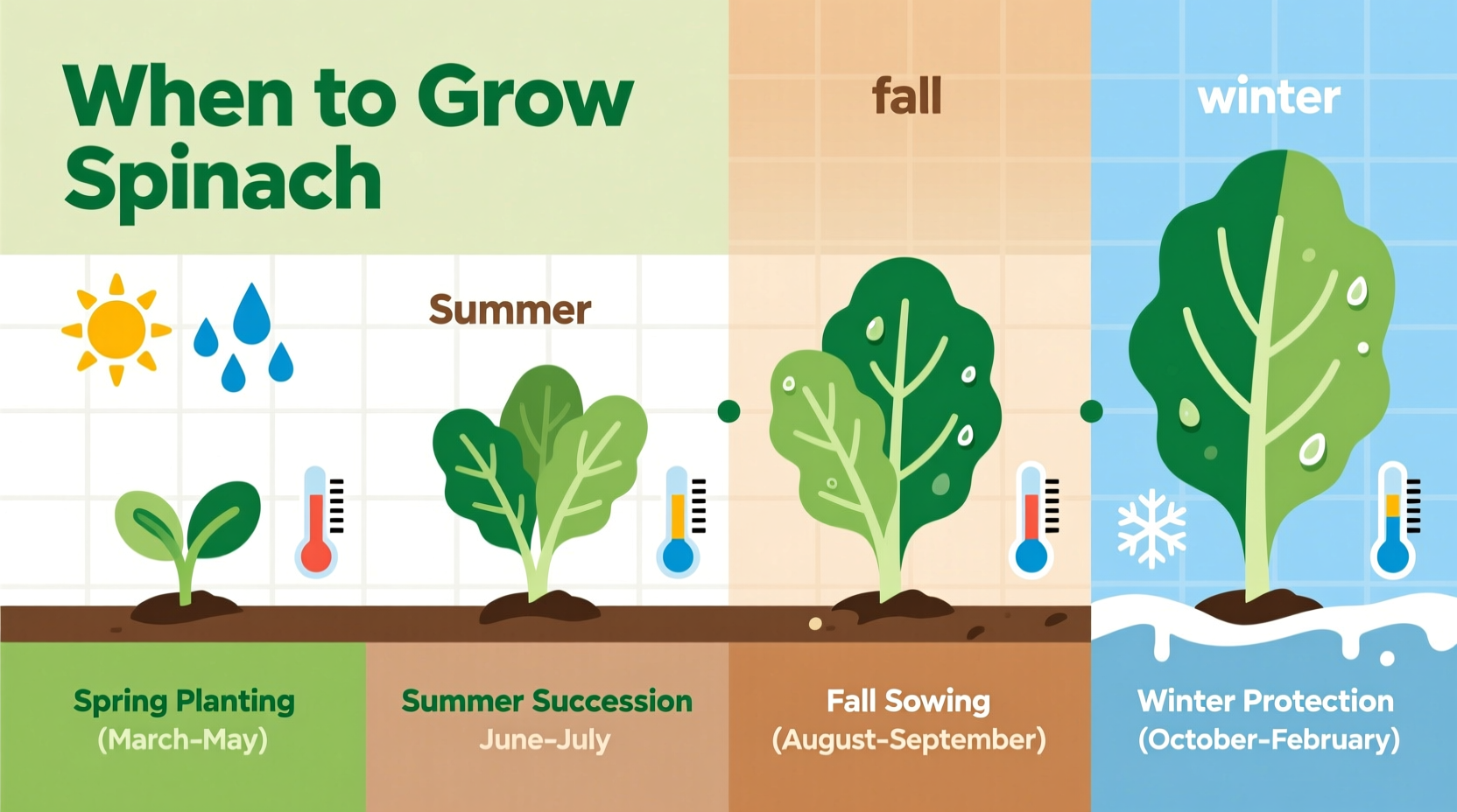 when to grow spinach