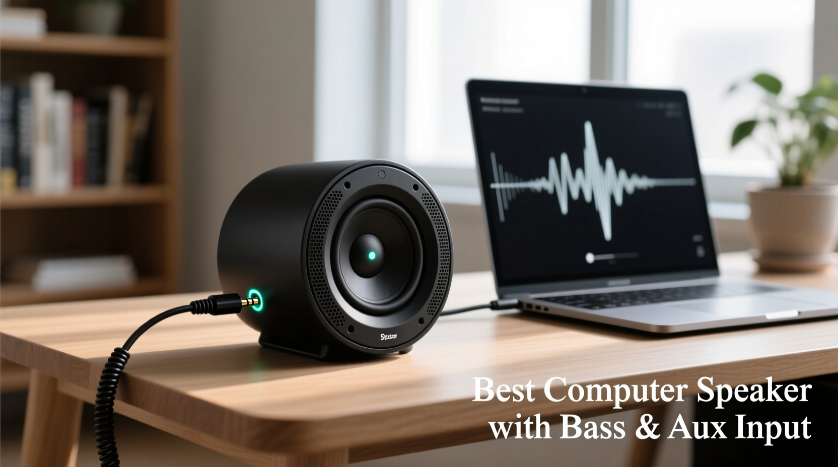 computer speaker with bass speaker with aux