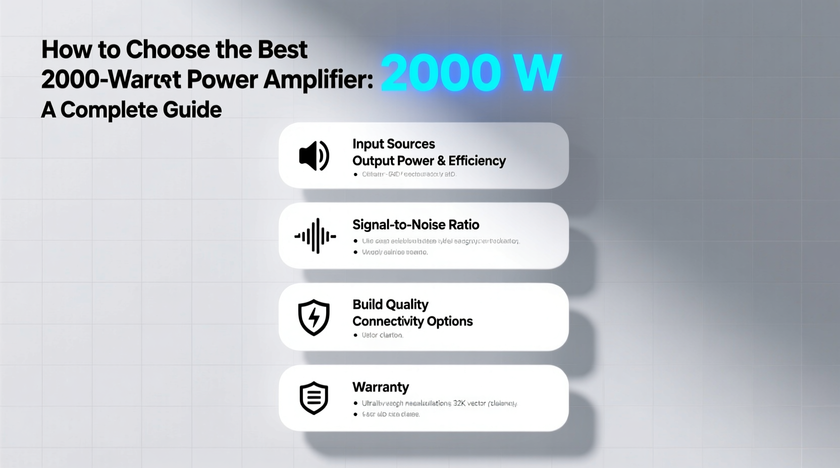 power amplifier 2000 watts