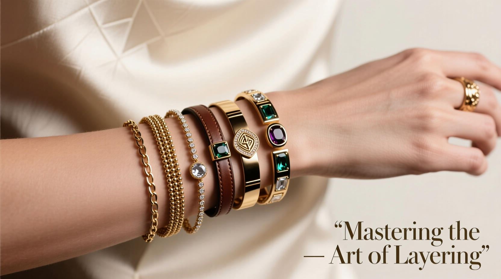 mastering the art of layering luxury bracelets for effortless style and elegance