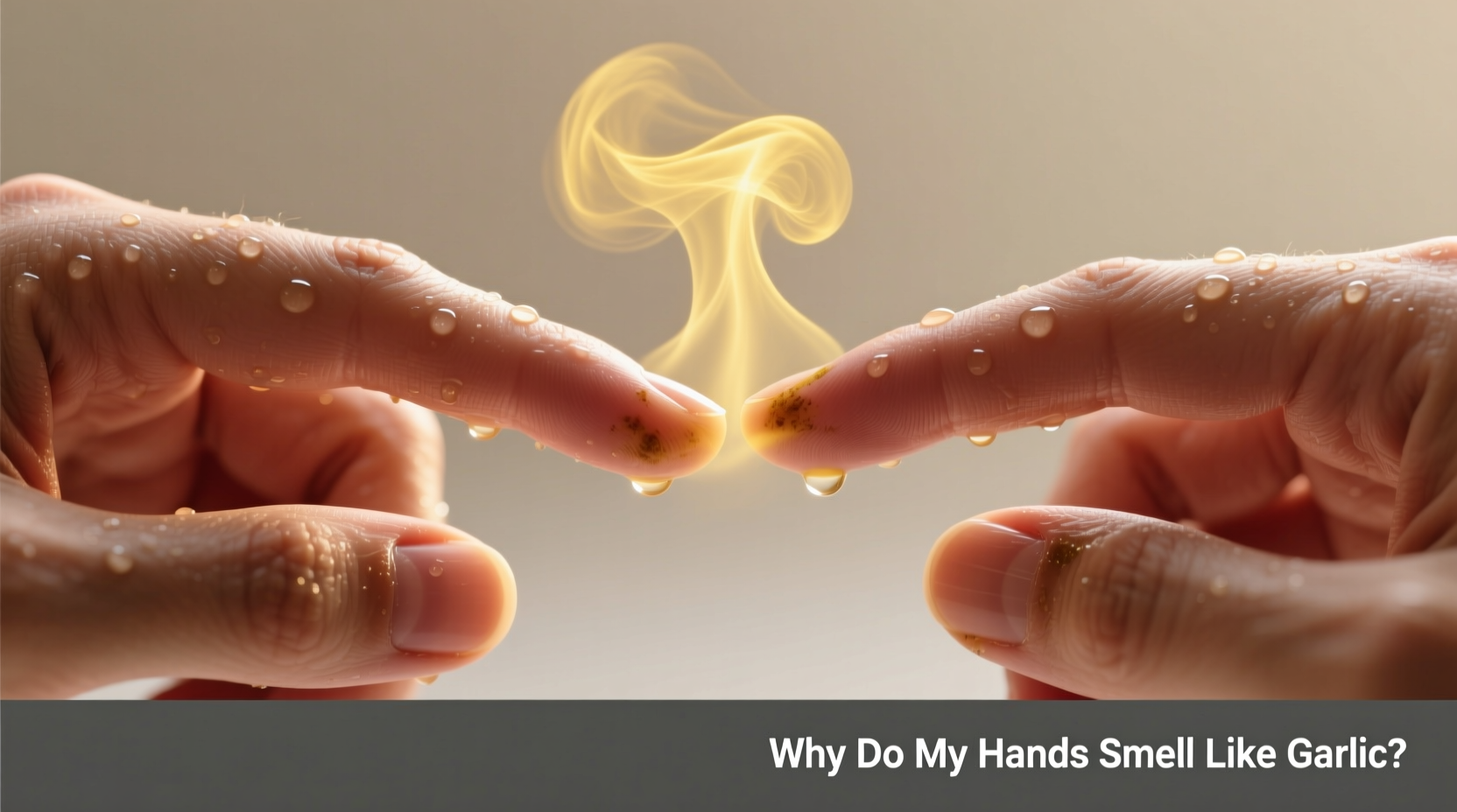 why do my hands smell like garlic