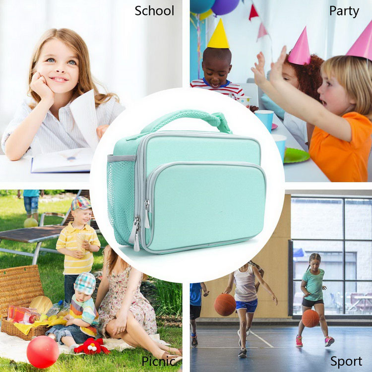 Borsa per il pranzo per bambini, borsa per il pranzo termica resistente all'acqua Borsa termica per il pranzo da viaggio per bambini