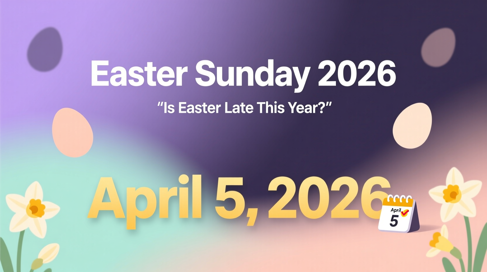 is easter late this year