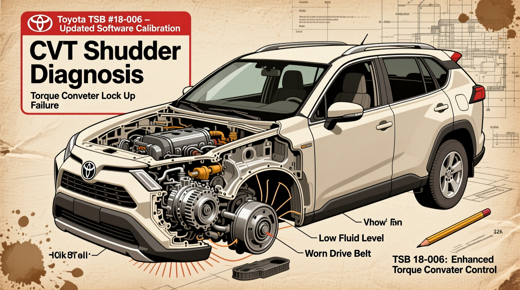 rav4 2017 cvt shudder