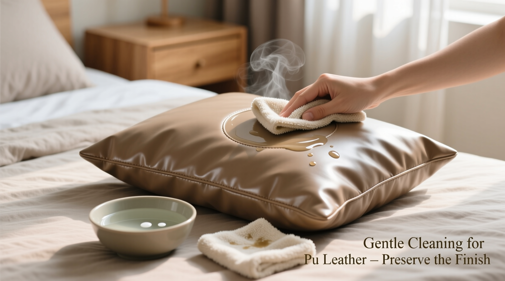 effective and gentle methods to clean pu leather pillow cases without damage