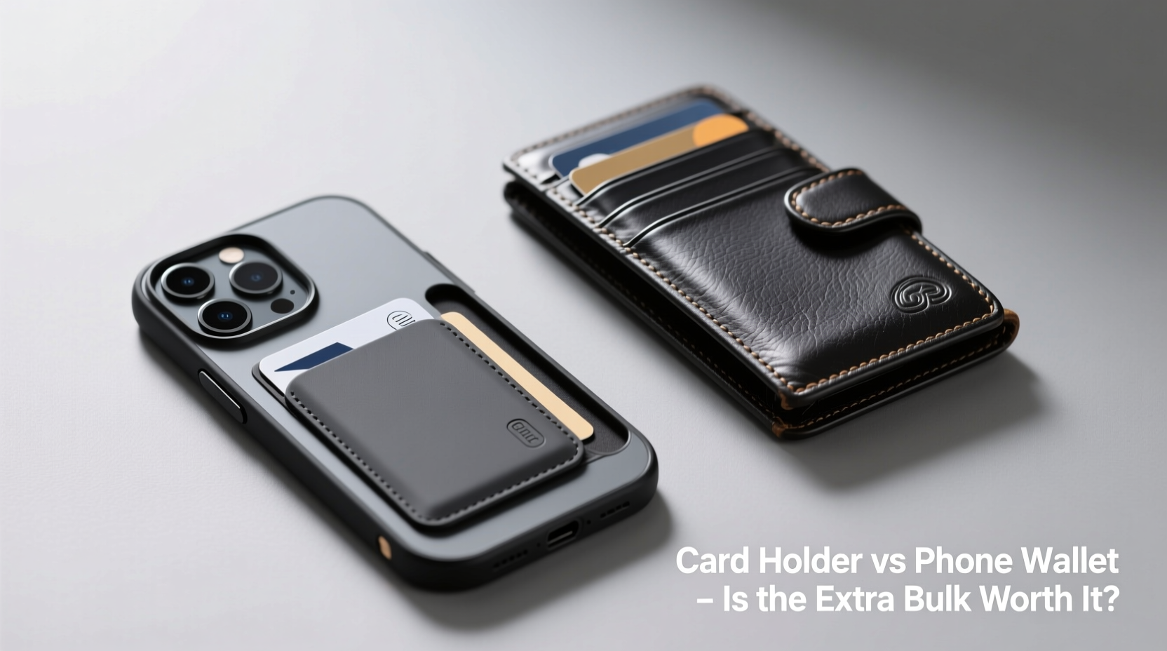 phone case with card holder vs phone wallet is the extra bulk worth it