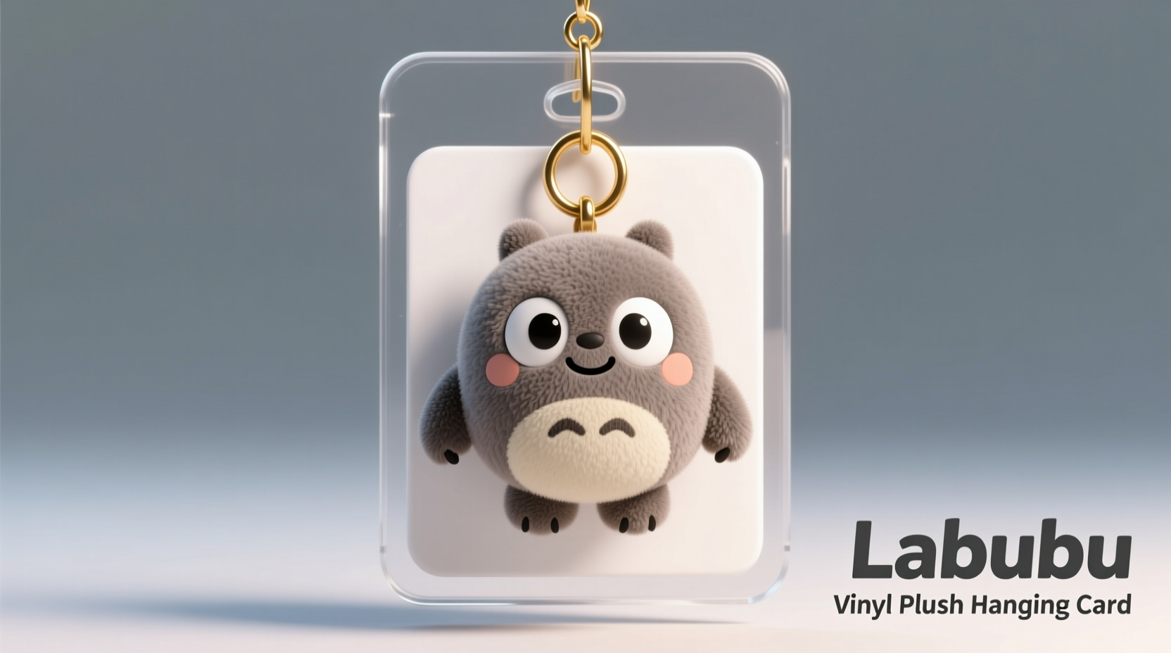 what is a labubu vinyl plush hanging card
