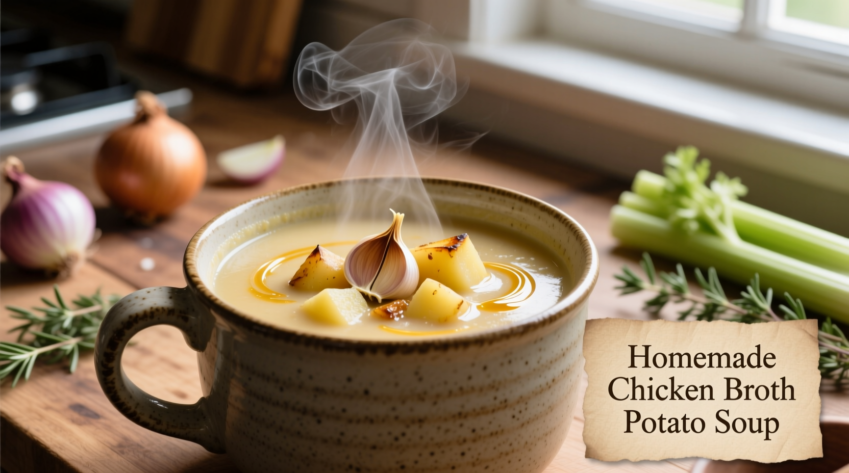 potato soup using chicken broth
