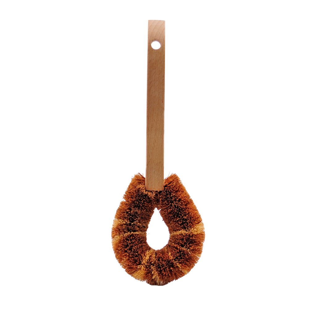 Multifunctional tool natural coconut bristle cleaning brush for kitchen