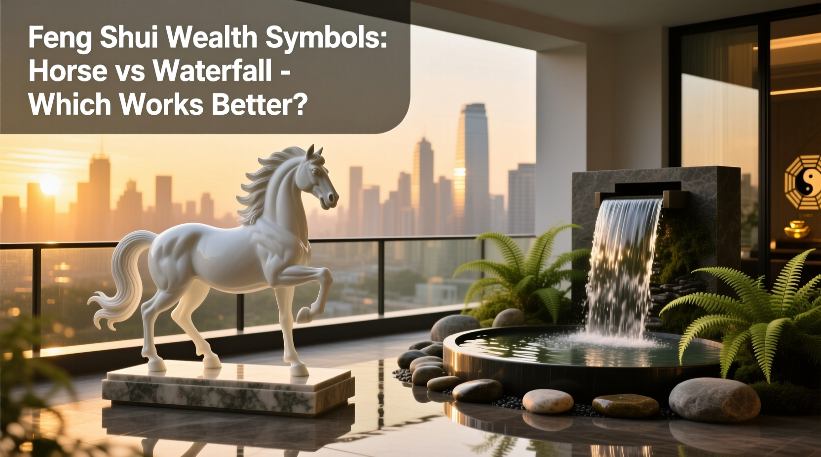 feng shui is a horse statue really better than a waterfall feature for attracting wealth 2