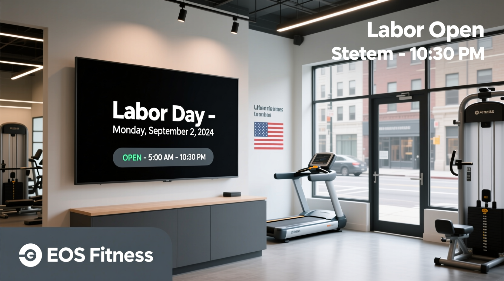 is eos fitness open on labor day