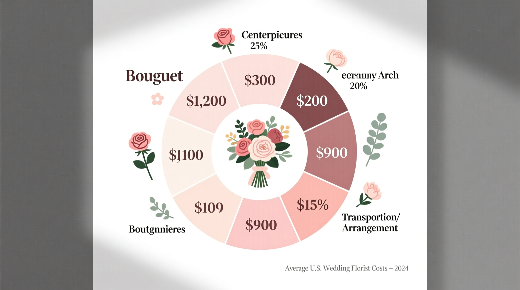 how much does a florist cost for a wedding